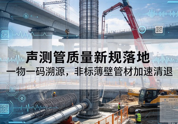 长阳声测管质量新规落地，一物一码溯源，非标薄壁管材加速清退